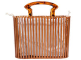 Fashion Handwoven Bamboo Handbag Summer Beach Bags Tote for Holiday Travel Shopping V1294-YM0901-3117200087711