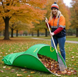 215*80cm Leaf Collector,Extra Large Portable Pop Up Leaf Bags, Foldable Leaf Pick Up Tools, Reusable V1107-119-28850-GRN2