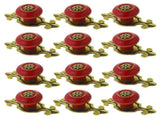 12 Pack Vintage Ceramic Knobs and Pulls for Kitchen Cabinets Cupboard Dresser Drawers Wardrobe V1192-AZ-W-11765