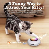 Smart Electric UFO Automatic Cat Toy - Self-Playing Teaser with 5 Rotating Feathers & Intelligent V888-ELOSUNG42779