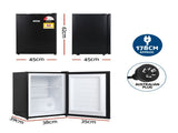 Devanti 42L Upright Freezer Fridge Black UPF-60L-BK