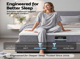 Giselle Bedding Queen Mattress 23cm Pocket Spring Mattress with Adjustable Firmness Reversible Foam MATTRESS-E-AERO-23-Q