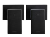 Cefito Shower Twins Tap Wall Bath Taps Brass Hot Cold Basin Bathroom Black SHOWER-A2-TAP-BK