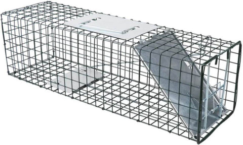 81.5*26*32CM Animal Trap Cage Humane Live Steel Catch Possum Fox Rat Cat Rabbit V465-80202