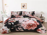 Botanical Evergreen Floral Cozy 3 Pc Bedspread & Pillow Cover Set V745-AC080776Q13U