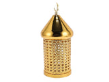 Gold Wind Lamp Handmade Retro Hollow Wind Lamp Iron Lantern for Wedding Party Decoration M V1294-YM0901-3115250011712