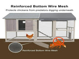 Samland Large Wooden Backyard Chicken Coop with Big Run and Nesting Boxes V1060-DCN2512