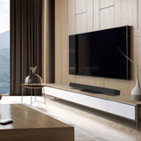 Kanto S10 Low-Profile Angled Sound Bar and Center Channel Speaker Stand for Home Theater V398-KO-S10