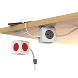 Allocacoc PowerCube Extended USB Powerboard 4-Outlets 2 USB Ports Grey-White 1.5m V28-ELEAUS5400AUEUPC