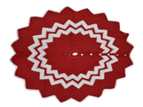 Christmas Tree Skirt Acrylic Fiber Knitting Floor Mat Cover Pad Xmas Party Home Decoration Props V1294-YM0523-3115210223511