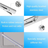16"Stainless Steel Folding Table Bracket Shelf Bench 200kg Load Heavy Duty V201-W12783397