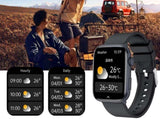 Smart Watch 1.85-Inch Fitness Watch with Heart Rate Noninvasive Blood Sugar Monitor HRV Detection V1263-JX-7649-1