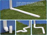 2 Pack Rain Gutter Downspout Extensions, Flexible Downspout Extender with 58"68" Extendable Pipes V1259-DP01-A-3409