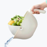 1 Piece White Sink Drain Strainer Food Fruit Vegetable Kitchen Sink Waste Filter V1258-DP02-BOL-247
