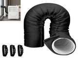 2Pack Portable AC Hose Insulation Sleeve, Portable Air Conditioners Insulated Hose Cover Wrap, Fit V1107-721-75749-BLK-2PACK