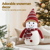 Jingle Jollys Christmas Snowman Handicraft Ornaments Party Decorations 60cm XMAS-SNOWMAN-L-WH