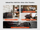 Tool Backpack, 49 Pockets, Heavy-duty Tools Storage Organizer Work Bags with Laptop Compartment & V952-GJBBBD1012INXI8UM001V0