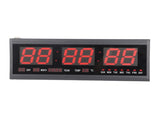 Large Digital Big Jumbo LED Wall Timer Alarm Battery Clock With Calendar Temperature V1294-YM0901-DE-09EXJ45201