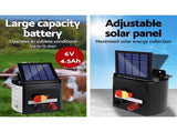 Giantz Fence Energiser 5KM Solar Powered 0.15J Electric Fencing Charger SFC-SO15-5KM