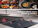 Devanti Electric Ceramic Cooktop 60cm Touch Control Grey CCT-B-4E-4Z-TOUCH-GY