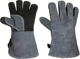 Leather Oven Mitts Heat Resistant up to 500C - Non-Slip Cooking Gloves for Grilling, Baking & V1188-MS-612-020