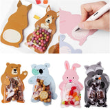 20pcs Kawaii Candy Bag Cute Animal Rabbit Fox Lions Birthday Party Sweets Gift Bags Party Mini V1369-AZ3-W-02322