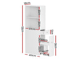 Artiss Bathroom Cabinet Storage Slim Organiser Drawer Toilet Corner 135cm White FURNI-N-BATH-LF135-WH