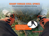 Tree Climbing Spikes Set, 1 Pair Alloy Steel Climbing Spurs with Safety Rope and Safety Harness, V952-PSZZPZCZHKPZ0IXFTV0