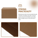 5-Pack Large Corrugated Cardboard Storage Boxes Half-Height Packing Cartons for Shipping and V1192-AZ-W-24941