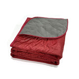 Outdoor Fleece Polyester Camping Blanket Waterproof Thick Portable Picnic Mat Machine Washable-wine V1308-DSZKI-497-6