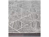 Oasis 457 Silver Rug 290x200cm - Bohemian Tribal Style, Easy to Clean Polypropylene V178-69069