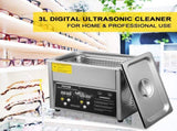 Digital Ultrasonic Cleaner 3L Ultrasonic Cleaning Machine 220V 50kHz Sonic Cleaner Machine 304 V952-QXJ3LNXMHMBAC0001V3