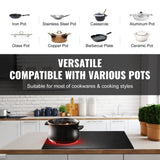 VEVOR Built-in Electric Cooktop Radiant Ceramic Cooktop 4 Burners 30.3x20.5 inch V952-QRSDTL7200WHNLGYEV3