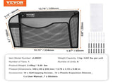 File Wall Rack, Six-Piece 1 Pocket Mesh Wall File Holder, Wall Mounted Magazine Mail Paper & V952-WJBGJHSWJSWS3167AV0