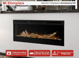 Dimplex 34-inch Linear Fireplace Driftwood and River Rock Accessory Package LF34DWS-KIT