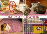 Amylove 4 Pcs Guinea Pig Cage Liner Washable Fleece Pee Pads Pet Dog Cat Bedding Training Mat for V1258-DP02-C-784