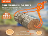 Timber Claw Hook, 28 inch 4 Claw Log Grapple for Logging Tongs, Swivel Steel Log Lifting Tongs, V952-YMQZQ28YC4ZK7BDLEV0