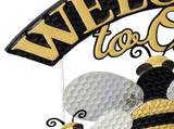 Welcome Honey Hive Wall Sign 43cm V637-11048WEL