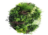 Slimline Artificial Green Wall Disc Art 80cm Colour Fresh UV Resistant V637-DP9863