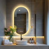 1000x500mm LED Bathroom Mirror Oval Anti-Fog Dimmable Wall Mount V178-66709