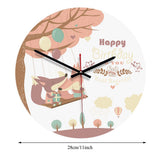 Nordic Wall Clock Retro Animal Wall Clock Modern Fashion Metal Round Clock V1294-YM0901-JY26975-04