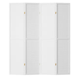 Artiss 4 Panel Room Divider Screen 164x170cm Pegboard White RD-HLW01-4P-WH