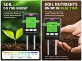 6 in 1 HD Digital Display Soil Tester - PH Moisture Temperature Fertility Light Meter V888-ELOSUNG55167-2