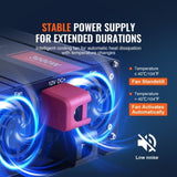 Modified Sine Wave Inverter, 3000Watt, DC 12V to AC 230V LCD Display Power Inverter with 3 AC V952-XZXNBQ3000WX61GMMV3