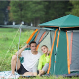 Instant Pop Up Tent For Hiking 2/3/4 Person Camping Tents, Waterproof Windproof Family Tent With Top V213-IPUT02-GRN01