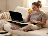 Portable Bamboo Laptop Lap Desk, Bed Tray Table & Workstation for Home, Office, Study & Travel V1181-HO0196-BK-NEW