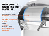 Commercial Snowflake Ice 276LBS/24H Snowflake Ice Maker, Stainless Steel Ice Shaver V952-FLXNBJFLLEDPOLJG2V3