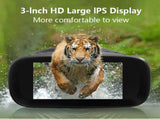 Black Digital Night Vision Binoculars - 3.0'' IPS Screen, 10X Optical Zoom, 2.5K Video Recording, V888-ELOSUNG11666