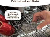 Black Electric Bristle-Free Grill Cleaner with Spinning Roller - 304 Stainless Steel Mesh BBQ V888-ELOSUNG56729