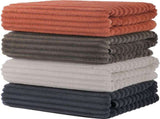 Luxury 4-Piece Quick-Dry Bath Towel Set 27.5X 55 Inches Ultra Soft Microfiber for Bathroom, Bar, V1258-DP02-F-244